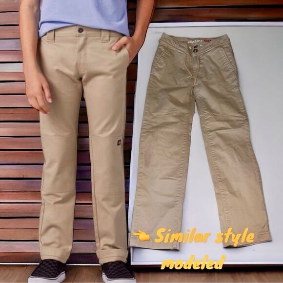 Dickies FLEX Pants Khakis Size 10 EUC - Picture 11 of 11